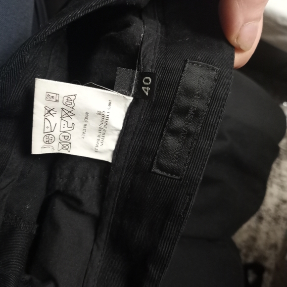 Final Sale - COSTUME NATIONAL Black Cotton Straight Leg Pants - Picture 4 of 5